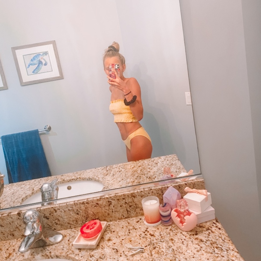 yellow bikini set